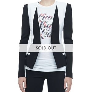 NWT Rebecca Minkoff Victor Two-Tone Crepe Jacket